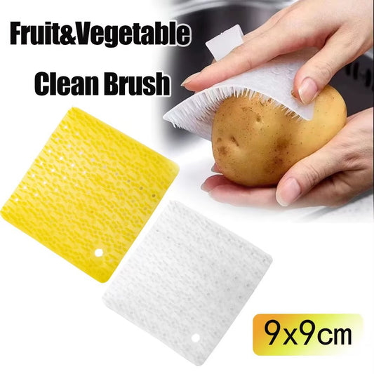Portable Plastic Vegetable Clean Brush 9Cm Kitchen Gadget Finger-Cot Brush Potato Carrot Dish Scrubber Cleaning Accessories